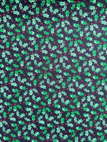 100 cotton holly leaves - cotton,