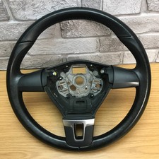 Genuine VW black leather steering wheel for T5.1 Highline Transporter.  17D