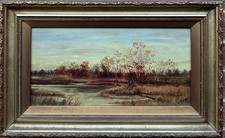 Antique Painting: Riverscape