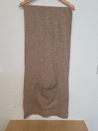 Ladies scarf long wide - wide, beige