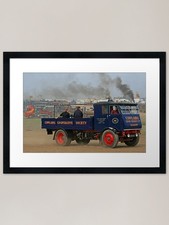 Coal lorry framed art - coal,