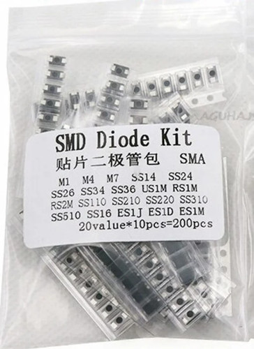 200pcs smd diode assorted - smd, kit
