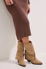 Faith Taupe Western Boots