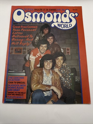Osmonds world magazine issue - magazine,