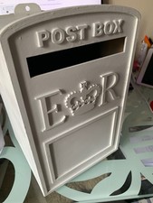 Wedding box, white wood ER Royal Mail reception Post, guests mail your cards etc