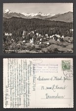 1949 Switzerland Hotel Pension am Crestasee bel Flims Trin Muhle