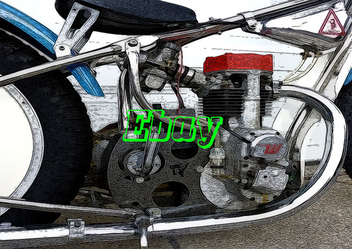 Speedway weslake engine retro - weslake,
