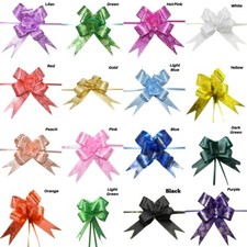 PULL BOWS 30mm QUALITY Wedding Car Present Xmas Gift Wrapping Party Poly Bow UK