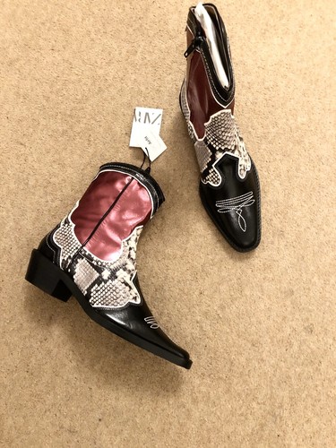Zara black burgundy combined - black,