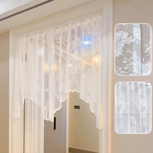 Lace window curtain short - curtain,