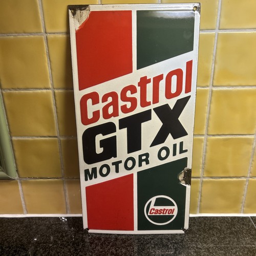 Castrol gtx motor oil enamel - motor,