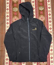 Sergio Tacchini Mens  Maldini Hooded Zip Woven Jacket Black Shacket