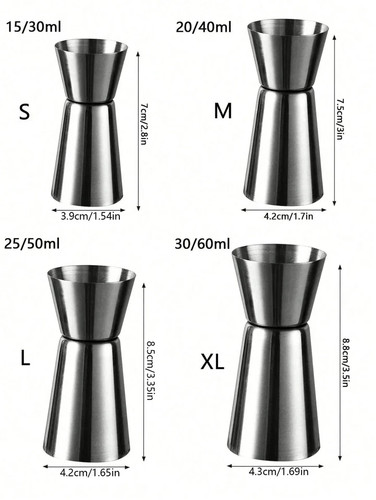 Measure cup 25ml 50ml jigger - measure,