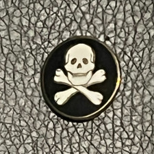 MOTORCYCLE Pin Badge SKULL AND