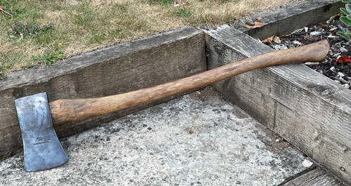Vintage 2lb axe wood log - axe,
