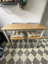 Breakfast Bar and Chairs, Never used for intended purpose, originally from Argos