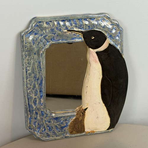 Signed studio pottery penguin - studio,