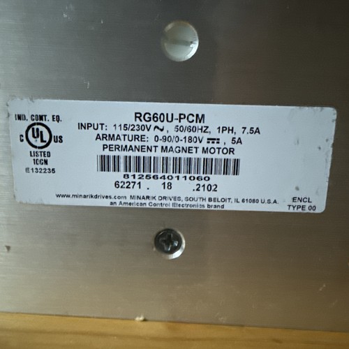 Minarik drives rg60u pcm - minarik,