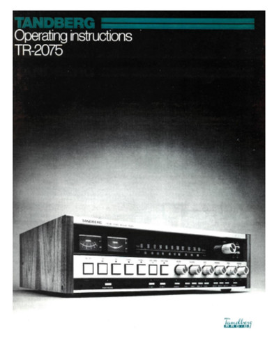 Tandberg 2075 receiver - tr-2075,