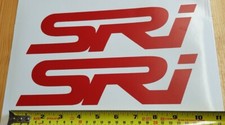 SRI LOGO STICKER / DECAL RED