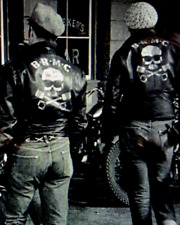 TRIUMPH " LEGENDS " LEATHER MOTORCYCLE MOVIE JACKET - SUPERB CONDITION COST £400