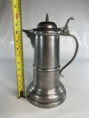 Large pewter metal - large, lidded