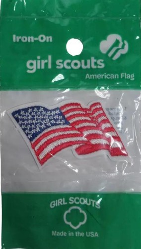 Girl scouts waving american - girl,