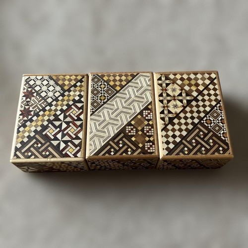 Yosegi puzzle box set japanese - puzzle,
