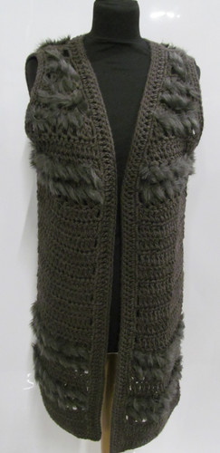 Vila spinner knit - knit, faux