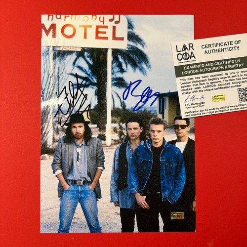 Bono the edge hand signed - u2:,
