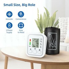Digital Blood Pressure Monitor LCD Display & Voice Upper Arm Cuff BP Machine UK