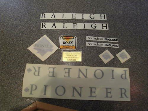 Raleigh pioneer decal - pioneer,