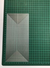 Large 21pcs Nesting Slimline Rectangle DL Card Shape Die Set - 21.1 X 10cm