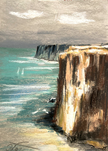 Ocean landscape impressionist - ocean,