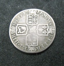 1711 Silver Shilling Coin Queen Anne