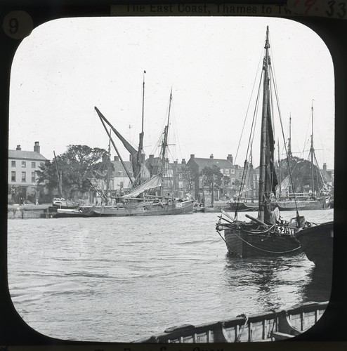 Magic lantern glass slide - slide,