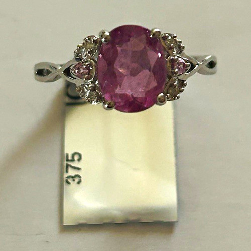 Bnwt white gold oval pink - bnwt,