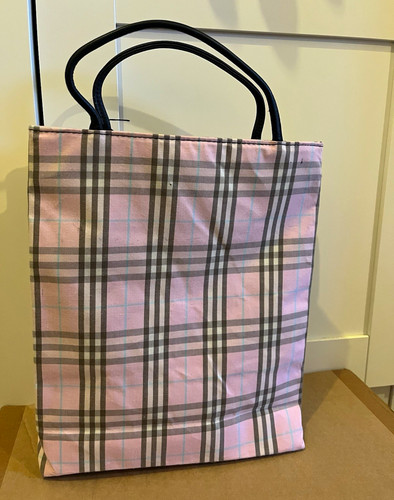 Burberry pink check canvas - pink,