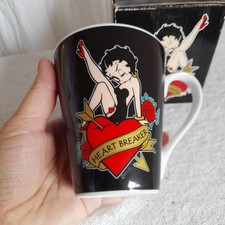 Betty Boop Mug Heart Breaker By BB Designs 2008 black unique cartoon