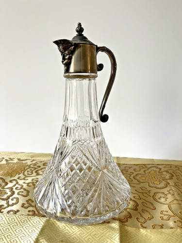 Vintage cut crystal decanter - vintage, decanter/