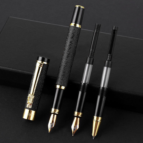 Metal fountain pen with - fountain,