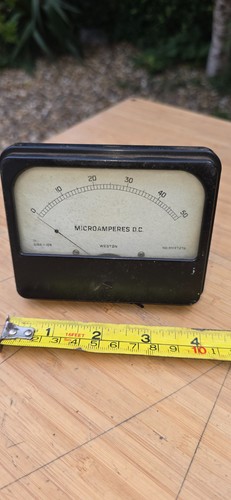 Vintage ammeter sangamo - vintage,