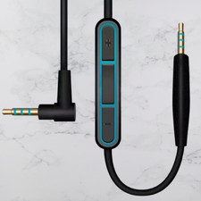 Audio Cable For Bose QC25/35/45 OE2 Headphones 2.5mm to 3.5mm Stereo Lead Black