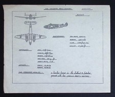 Original WWII Aircraft Recognition Drawing – Lockheed Vega Ventura