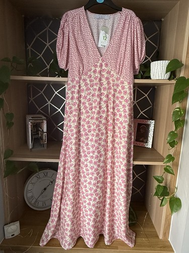 Primark pink floral maxi dress - pink,