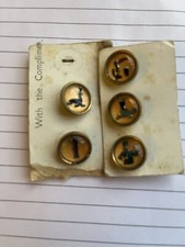 Guinness Original Glass Waist Coat Buttons - Set Of 5 (Kangaroo Missing)