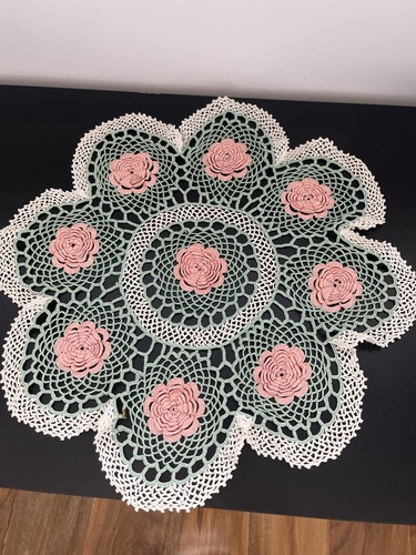 Vintage floral crochet - vintage, doily