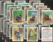 PLAYERS TOM THUMB-FULL SET- HISTORY OF MOTOR RACING 1986 (TOBACCO LTD L30 CARDS)