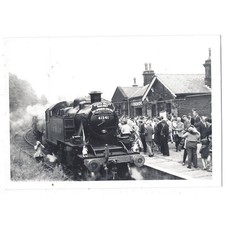 OXENHOPE Yorkshire Worth Valley Railway Engine at the Station Vintage Photo 1968