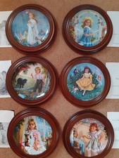 6 Reco Nursery Rhyme plates in wooden frames